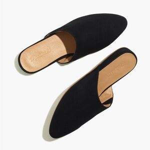 Madewell Kasey Mule in suede with faux shearling.